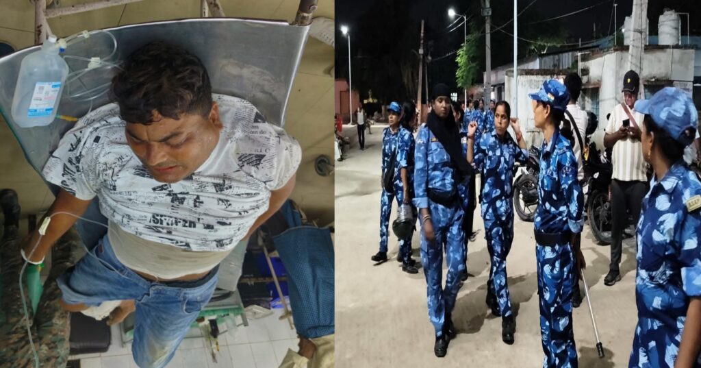 मुजफ्फरपुर : लीची गाछी में पुलिस और अपराधियों के बीच जोरदार मुठभेड़, शूटर लालबाबू राय घायल।
