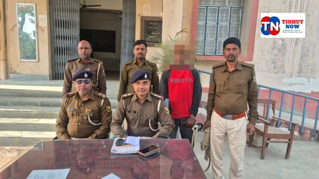 औराई हत्याकांड का खुलासा: पुलिस ने आरोपी को दबोचा, हत्या में इस्तेमाल हथियार बरामद