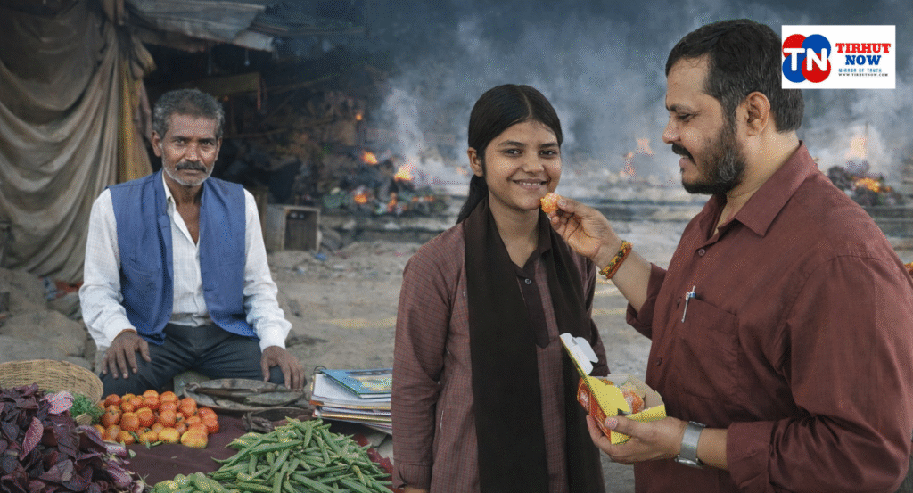 श्मशान की राख से उठी उड़ान: फुटपाथ की बेटी माही ने फर्स्ट डिवीजन से लिखी हौसले की नई कहानी
